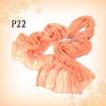 Нинбо Lingshang моды стиль 185см * 85 см 100% хлопок сплошной цвет платок и шарф
